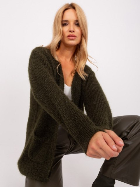 Kardigan DHJ-SW-1009.09P ciemny khaki Kardigan DHJ-SW-1009.09P ciemny khaki