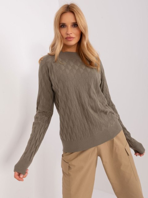 Sweter AT-SW-2326.37X oliwkowy