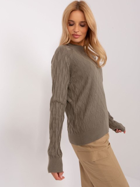 Sweter AT-SW-2326.37X oliwkowy