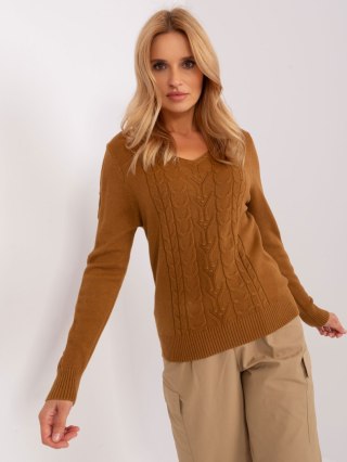 Sweter AT-SW-2329.98P jasny brązowy