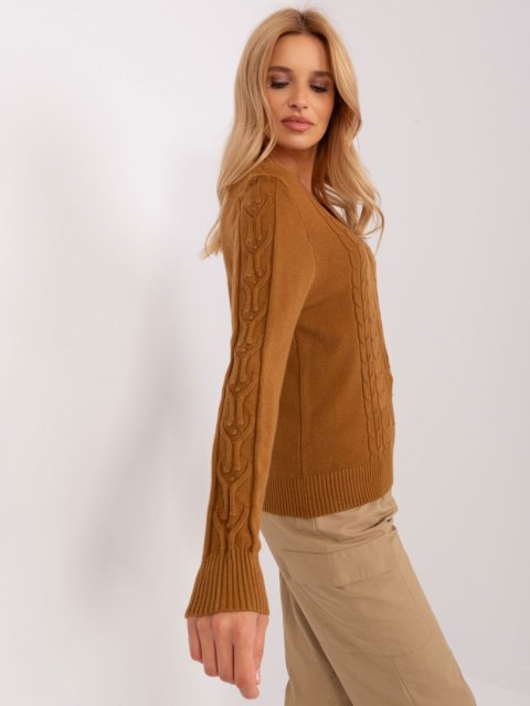 Sweter AT-SW-2329.98P jasny brązowy Sweter AT-SW-2329.98P jasny brązowy