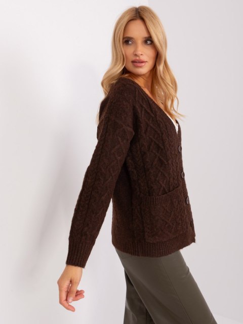 Sweter AT-SW-2358.31 ciemny brązowy Sweter AT-SW-2358.31 ciemny brązowy