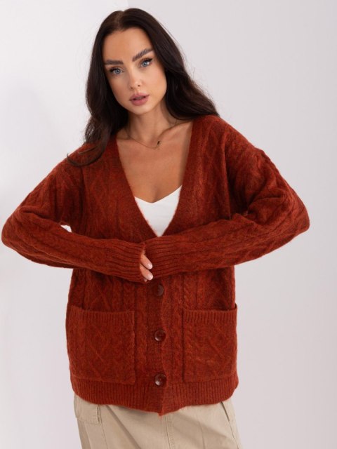 Sweter AT-SW-2358.31 ciemny pomarańczowy Sweter AT-SW-2358.31 ciemny pomarańczowy