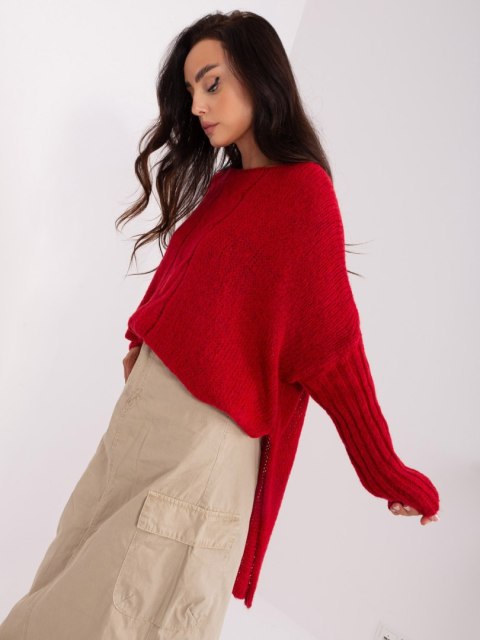 Sweter TW-SW-BI-559.45 ciemny czerwony Sweter TW-SW-BI-559.45 ciemny czerwony