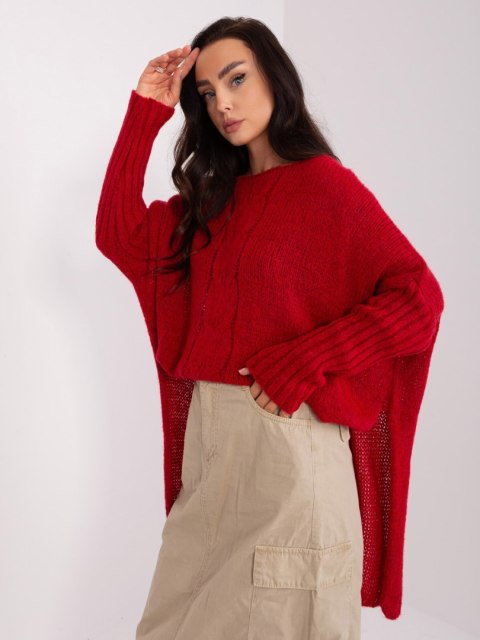 Sweter TW-SW-BI-559.45 ciemny czerwony Sweter TW-SW-BI-559.45 ciemny czerwony