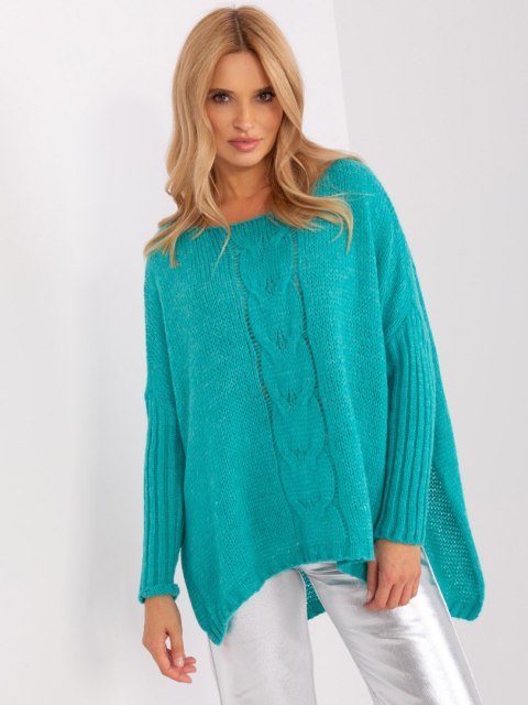 Sweter TW-SW-BI-559.45 turkusowy Sweter TW-SW-BI-559.45 turkusowy