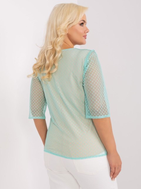 Bluzka LK-BZ-506730.64P mietowy 48 Bluzka LK-BZ-506730.64P mietowy 48