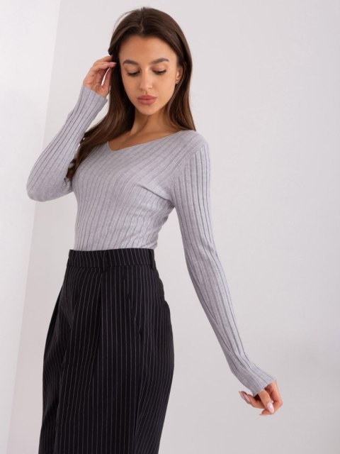 Sweter PM-SW-PM1088.25 jasny szary S/M Sweter PM-SW-PM1088.25 jasny szary S/M