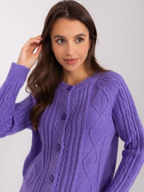 Sweter fioletowy damski rozpinany w warkocze włoskiSweter fioletowy damski rozpinany w warkocze włoski Sweter fioletowy damski rozpinany w warkocze włoskiSweter fioletowy damski rozpinany w warkocze włoski