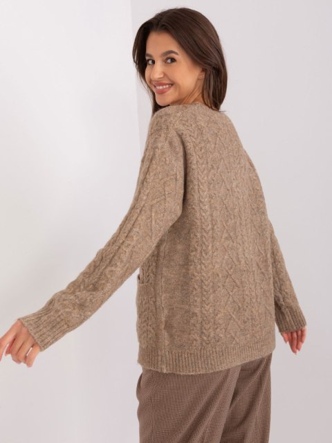 Sweter AT-SW-2358.31 ciemny bezowy Sweter AT-SW-2358.31 ciemny bezowy