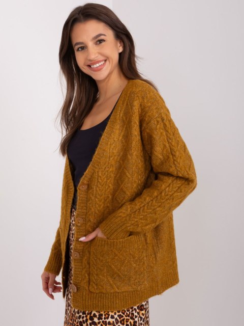 Sweter AT-SW-2358.31 ciemny żółty Sweter AT-SW-2358.31 ciemny żółty