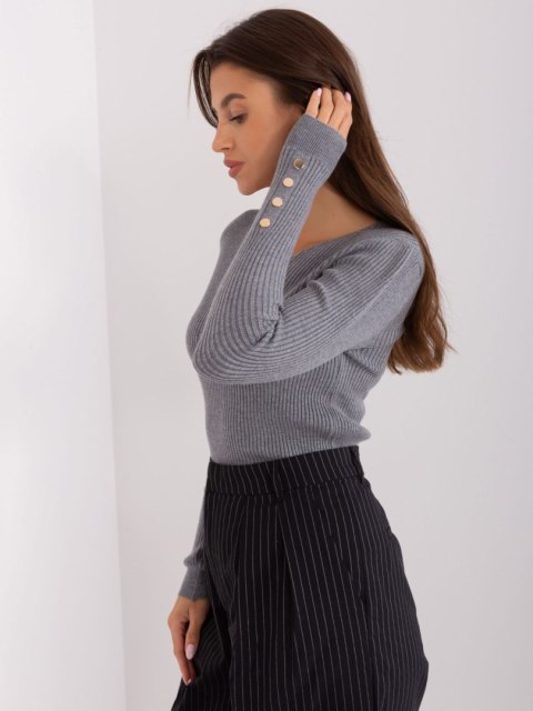 Sweter PM-SW-PM305.22 ciemny szary S/M