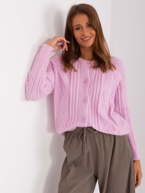 Sweter AT-SW-2346-2.99P jasny fioletowy Sweter AT-SW-2346-2.99P jasny fioletowy