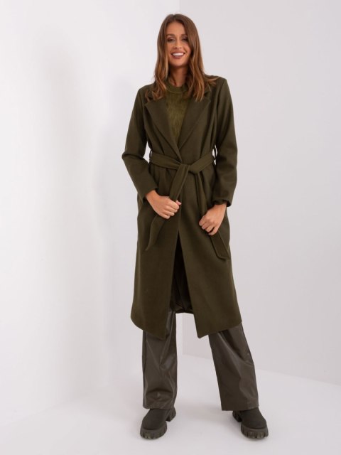 Płaszcz TW-PL-BI-5312-1.31 khaki S Płaszcz TW-PL-BI-5312-1.31 khaki S