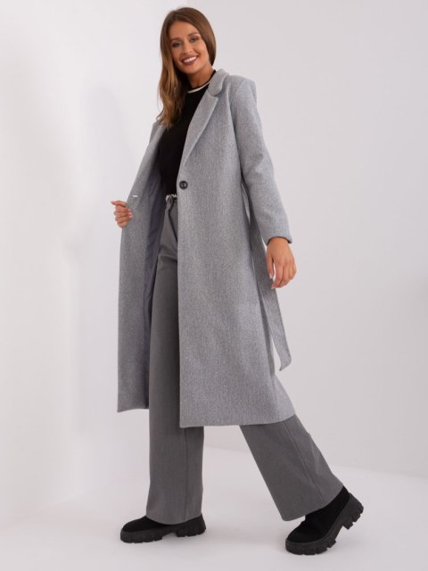 Płaszcz TW-PL-BI-5312-1.31 szary XL Płaszcz TW-PL-BI-5312-1.31 szary XL