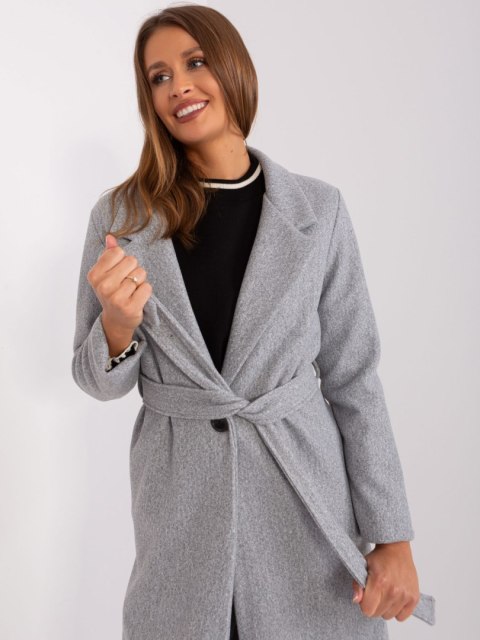 Płaszcz TW-PL-BI-5312-1.31 szary XL Płaszcz TW-PL-BI-5312-1.31 szary XL