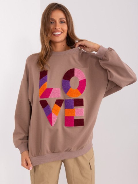 Bluza FA-BL-8881.27 ciemny bezowy Bluza FA-BL-8881.27 ciemny bezowy