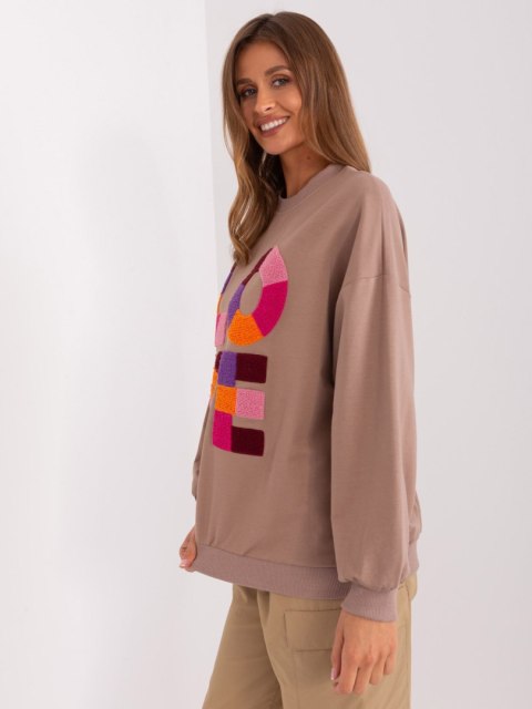 Bluza FA-BL-8881.27 ciemny bezowy Bluza FA-BL-8881.27 ciemny bezowy