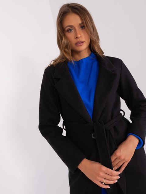 Płaszcz TW-PL-BI-5312-1.31 czarny M Płaszcz TW-PL-BI-5312-1.31 czarny M