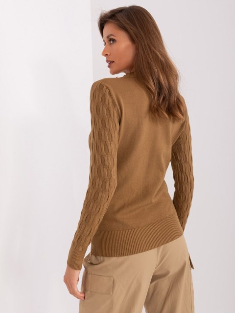 Sweter AT-SW-2324-2.68 jasny brązowy