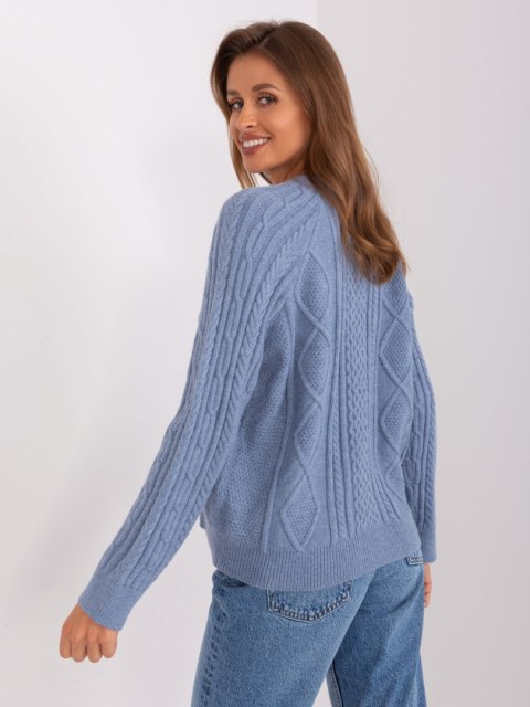 Sweter AT-SW-2346-2.99P szaro-niebieski Sweter AT-SW-2346-2.99P szaro-niebieski