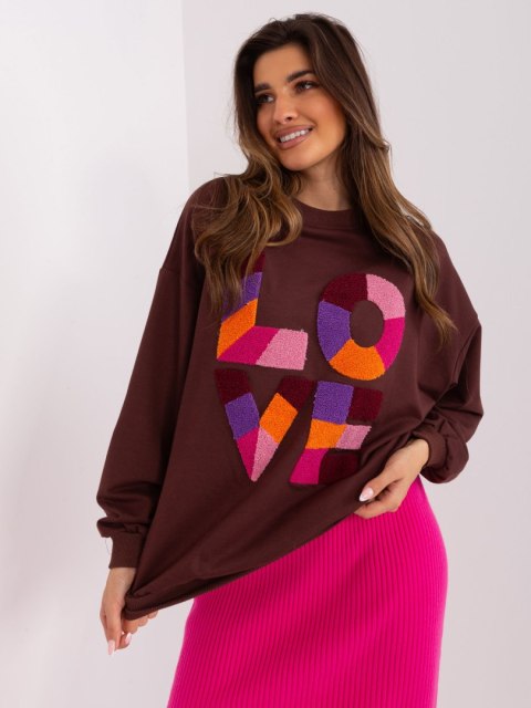 Bluza FA-BL-8881.27 ciemny brązowy Bluza FA-BL-8881.27 ciemny brązowy