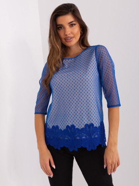 Bluzka LK-BZ-506729.63P ciemny niebieski 38 Bluzka LK-BZ-506729.63P ciemny niebieski 38