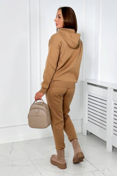 Komplet sweterkowy Bluza + Spodnie camelowy Komplet sweterkowy Bluza + Spodnie camelowy