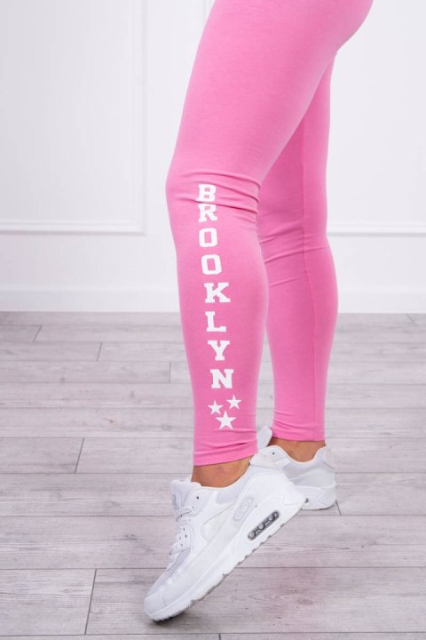 Spodnie leginsy Brooklyn jasno różowe Spodnie leginsy Brooklyn jasno różowe