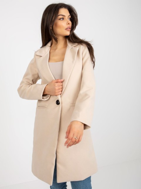 Płaszcz TW-PL-BI-23314.00P beżowy M Płaszcz TW-PL-BI-23314.00P beżowy M