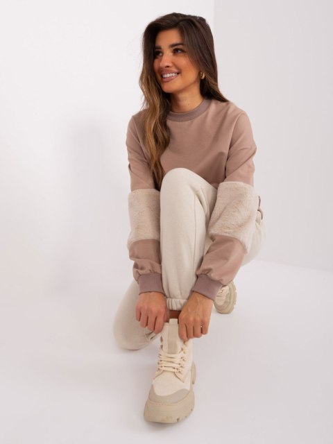 Bluza FA-BL-8903.26 ciemny bezowy Bluza FA-BL-8903.26 ciemny bezowy