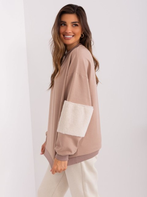 Bluza FA-BL-8903.26 ciemny bezowy Bluza FA-BL-8903.26 ciemny bezowy