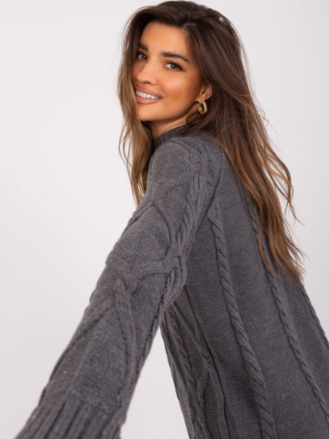 Sukienka BA-SK-8012-1.66P ciemny szary