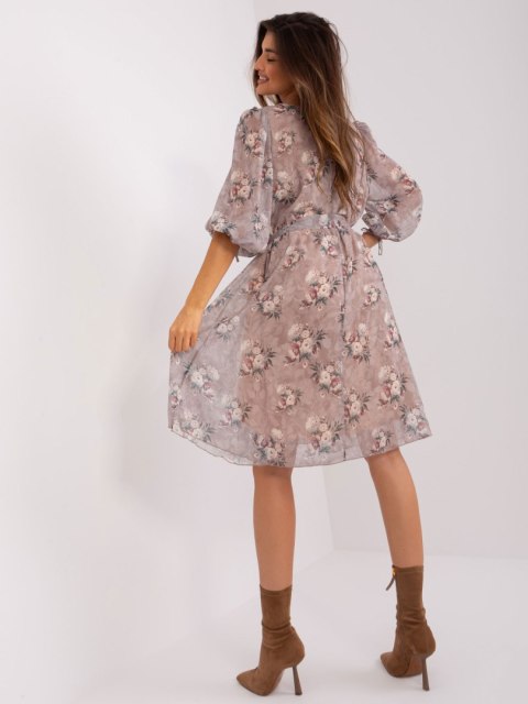 Sukienka LK-SK-509388.88 ciemny bezowy S/M Sukienka LK-SK-509388.88 ciemny bezowy S/M