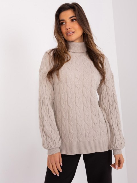 Sweter AT-SW-2348.07 beżowy Sweter AT-SW-2348.07 beżowy