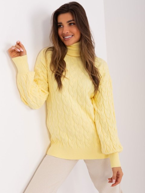 Sweter AT-SW-2348.93 jasny żółty Sweter AT-SW-2348.93 jasny żółty