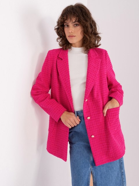 Płaszcz LK-PL-509410.36P fuksjowy S/M Płaszcz LK-PL-509410.36P fuksjowy S/M