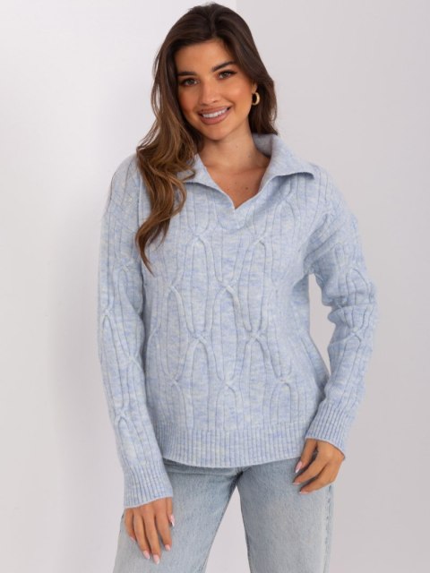 Sweter AT-SW-2349-2.27 jasny niebieski Sweter AT-SW-2349-2.27 jasny niebieski