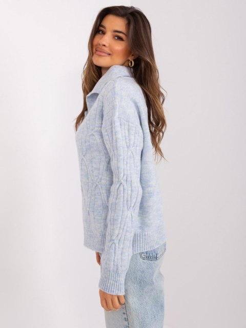 Sweter AT-SW-2349-2.27 jasny niebieski Sweter AT-SW-2349-2.27 jasny niebieski