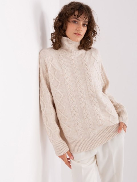Sweter AT-SW-2355-2.12P ecru Sweter AT-SW-2355-2.12P ecru