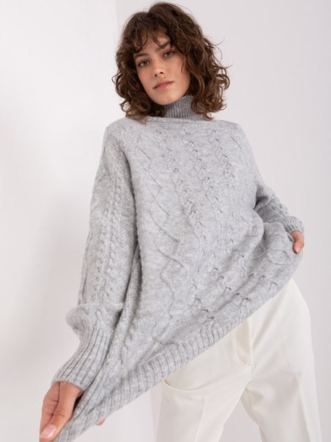 Sweter AT-SW-2355-2.19P szary Sweter AT-SW-2355-2.19P szary