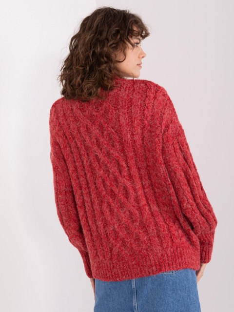 Sweter AT-SW-2363-2.04P ciemny czerwony Sweter AT-SW-2363-2.04P ciemny czerwony