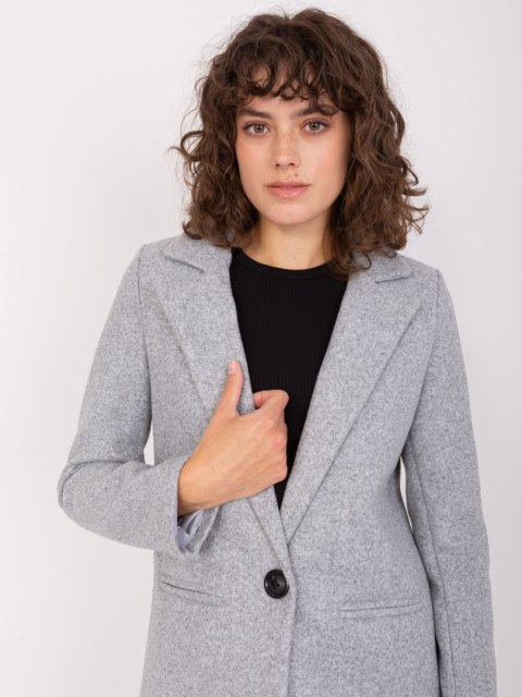 Płaszcz TW-PL-BI-23314.00P szary S Płaszcz TW-PL-BI-23314.00P szary S
