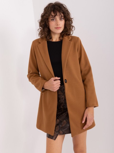 Płaszcz TW-PL-BI-27992-1.06 jasny brązowy XL Płaszcz TW-PL-BI-27992-1.06 jasny brązowy XL