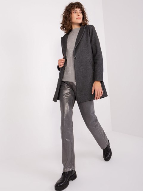 Płaszcz TW-PL-BI-27992-2.53 czarny L Płaszcz TW-PL-BI-27992-2.53 czarny L