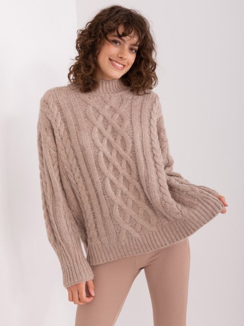 Sweter AT-SW-2363-2.30 beżowy Sweter AT-SW-2363-2.30 beżowy