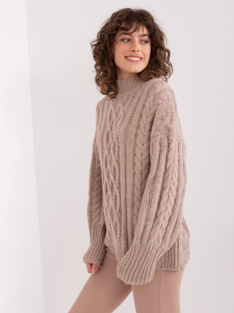 Sweter AT-SW-2363-2.30 beżowy Sweter AT-SW-2363-2.30 beżowy