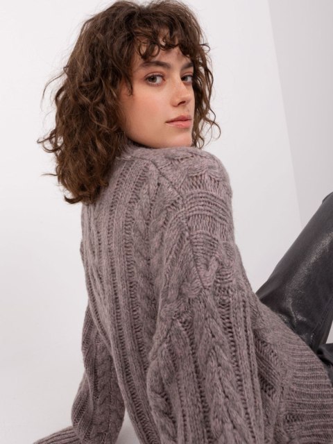 Sweter AT-SW-2363-2.30 ciemny szary Sweter AT-SW-2363-2.30 ciemny szary