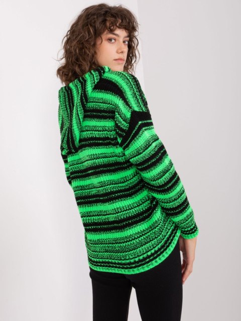 Sweter BA-SW-8000.51P czarno-zielony Sweter BA-SW-8000.51P czarno-zielony