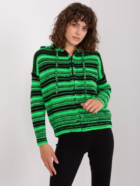 Sweter BA-SW-8000.51P czarno-zielony Sweter BA-SW-8000.51P czarno-zielony